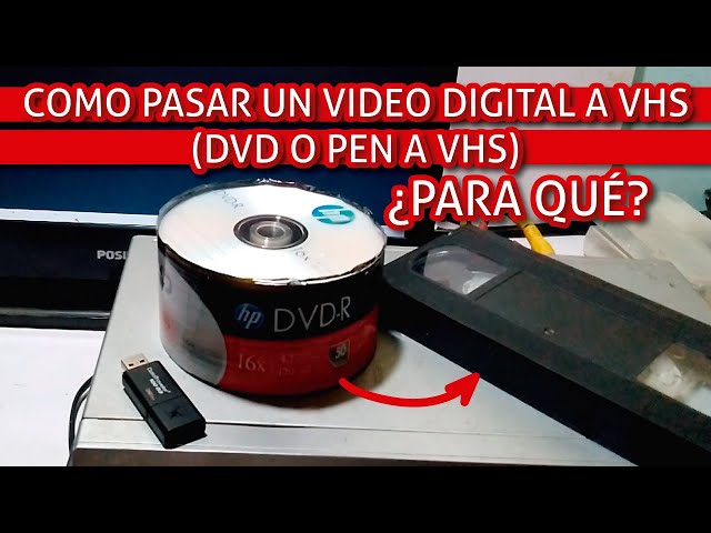 Como convertir videos VHS a DIGITAL 