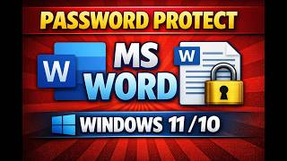 How to Password Protect Microsoft Office Word in Windows 11 or 10 | GearUpWindows Tutorial