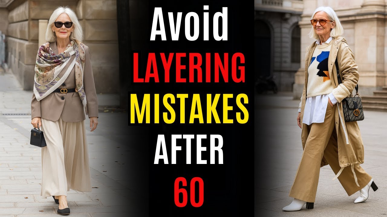 Woman After 60: 5 Layering Mistakes Making You Look FRUMPY! (Style Tips ...