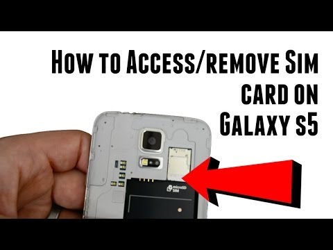 How To Access And Remove Galaxy S5 Sim Card