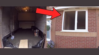 How we converted a garage into a room, from start to finish!  #renovation #conversion #bricklaying