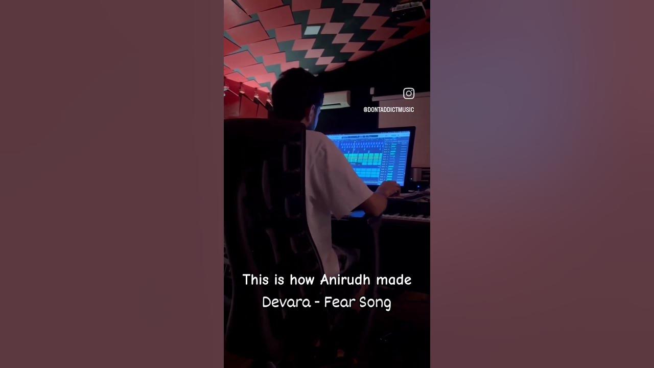 This is how Anirudh made Devara Fear Song for the movie Devara #anirudh #anirudhravichander #devara