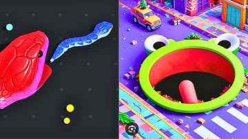 Snack Clash vs Hole.io - Max Level New Update Gameplay Android, iOS