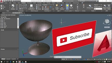AutoCAD Ice Cream Cup. AutoCAD 3D Design.
