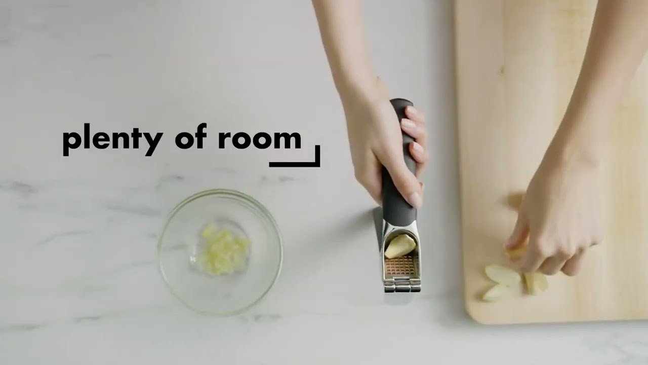 OXO Good Grips Soft Handled Garlic Press Home & Kitchen YouTube