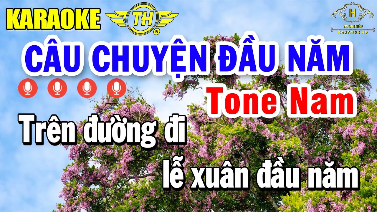 Câu Chuyện Đầu Năm Karaoke Tone Nam ( Am ) Nhạc Xuân 2026 Dễ Hát | Trọng Hiếu