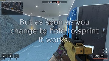 IronSight Grenade Sprint Bug