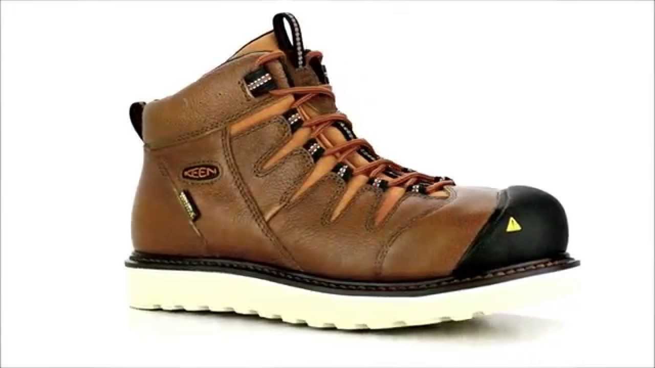 keen wedge sole work boots