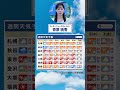 【週間天気】東海や西日本では続く猛暑に注意が必要です⚠️#通勤タイパ #今週の天気#青原桃香