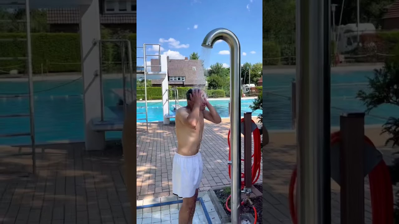 Mit 22 Jahren zum ersten Schwimmen 😱👀