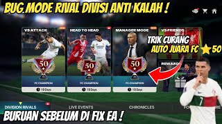 DISCUSSING THE AUTO-CHAMPION RIVAL BUG IN THE FC BINTANG 50-STAR DIVISION! THE ANTI-LOSE BUG, ​​H... screenshot 2