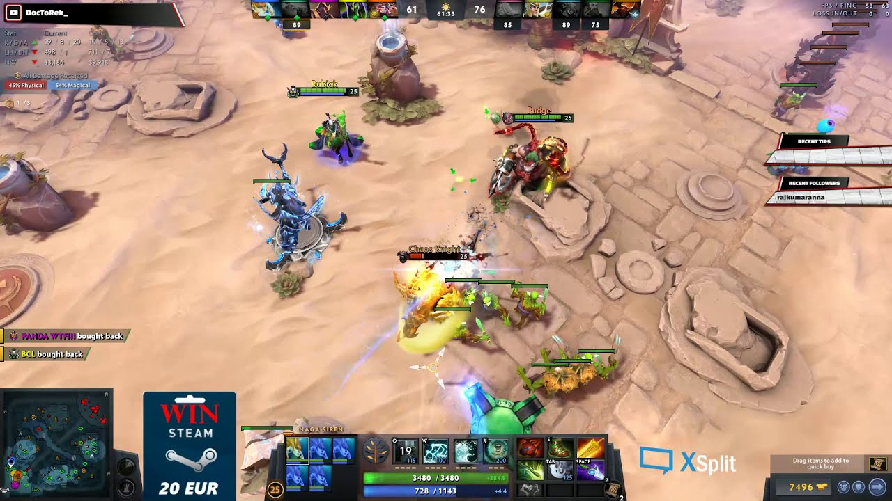 How to counter Chaos Knight? Pick Naga Siren :)