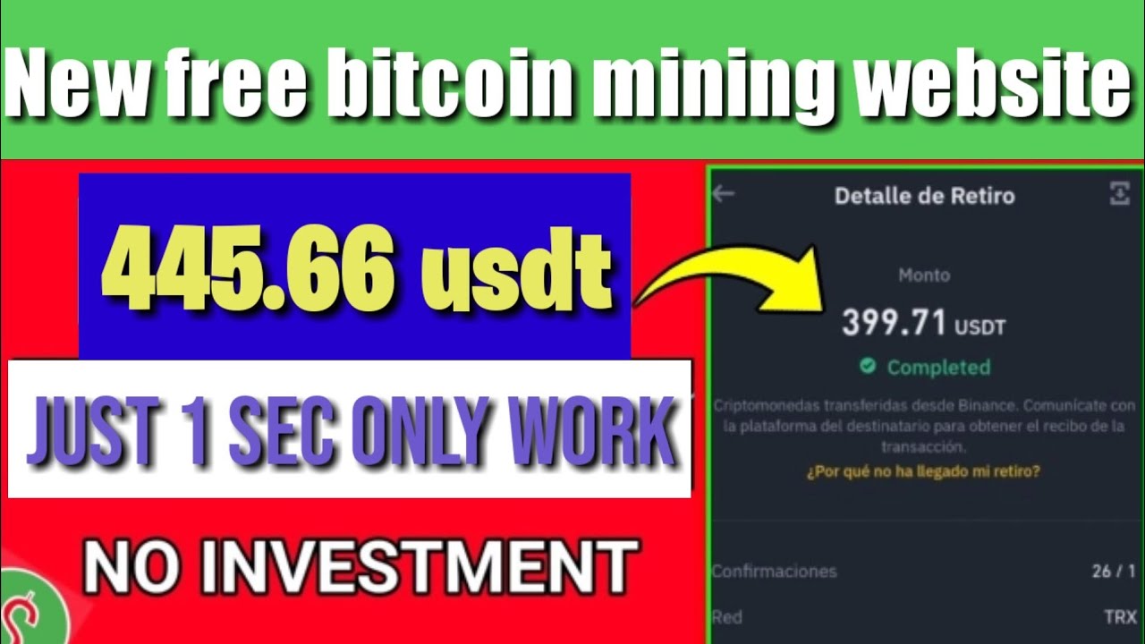 New bitcoin cloud mining site singup bonus 25 usd rewards just only 1 sec work no investment