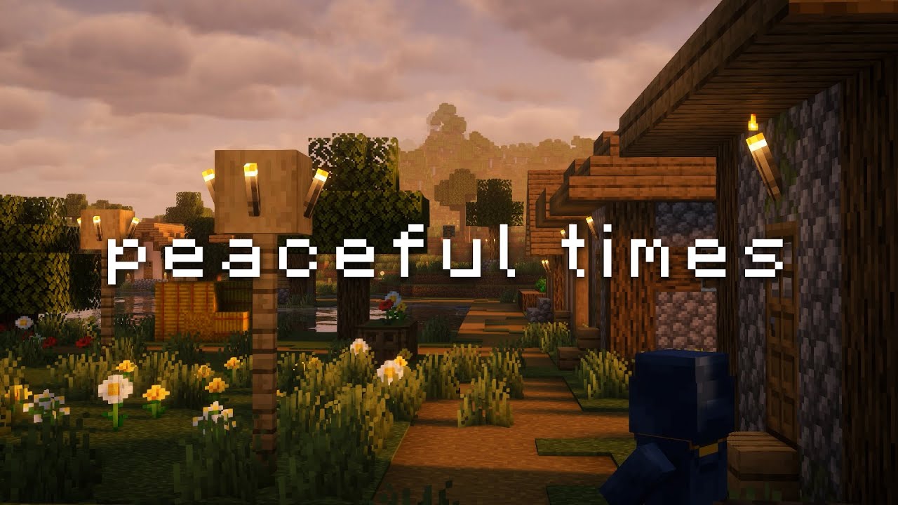quiet morning in a small minecraft village 🌿 | Music & Ambience