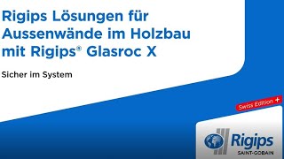 Rigips® Glasroc X Fassaden | Verarbeitungsanleitung Trockenbau | Swiss Edition