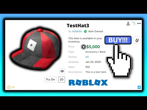 This Rare Test Hat Is Still Onsale 5 000 Robux Roblox Youtube - try all roblox hats roblox