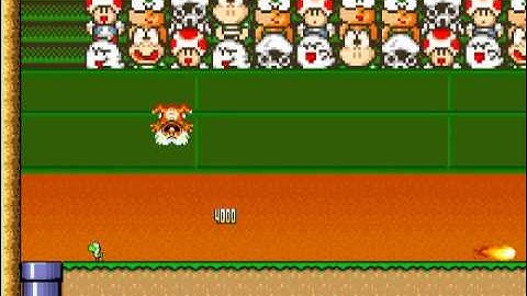 Custom SMBX level: Escape from Bowser castle.