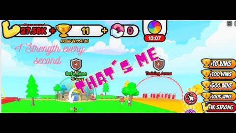 Getting Stronger by the second | +1 Strength Every Second | Roblox