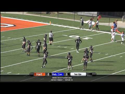 2018 Hart County Middle School Football: Hart County MS vs Hab. Central MS (Aug. 30, 2018)