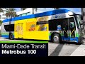 Miamidade transit metrobus 100 downtown miami to miami beachsouth beach new flyer xn40