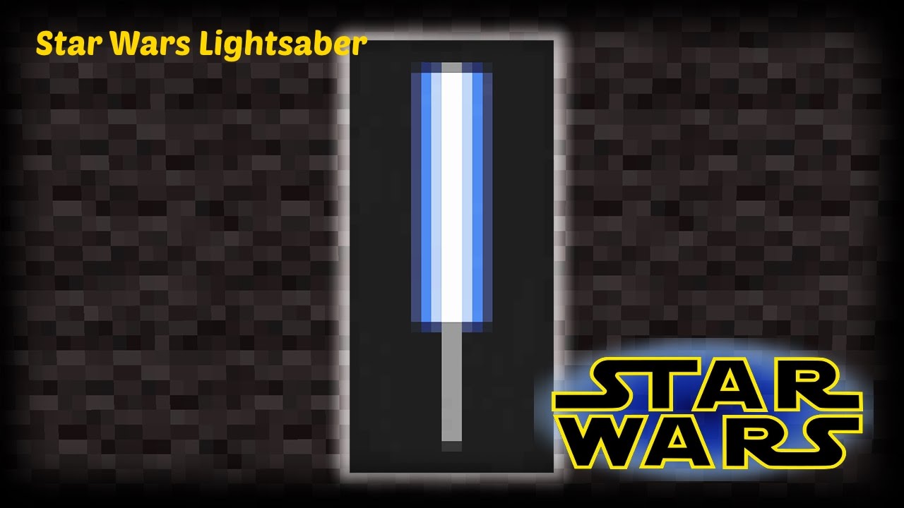 Minecraft How To Make A Star Wars Lightsaber Banner Youtube