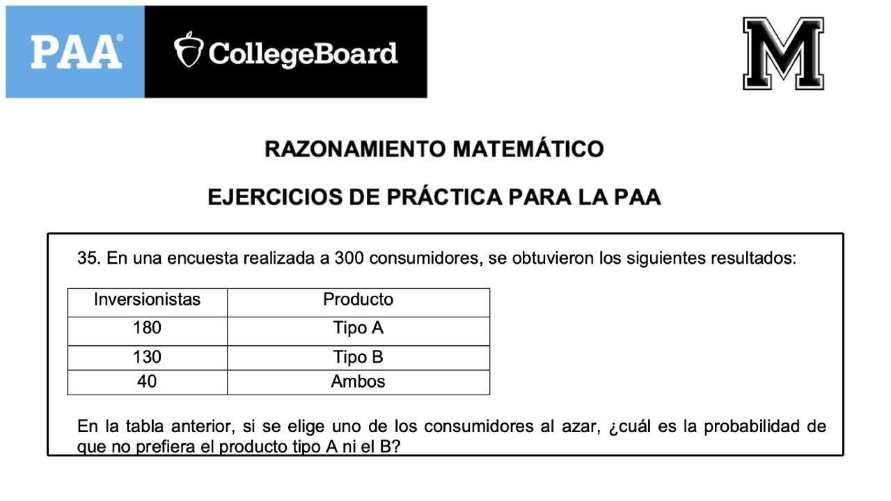 35. En una encuesta realizada a 300 consumidores, se obtuvieron los