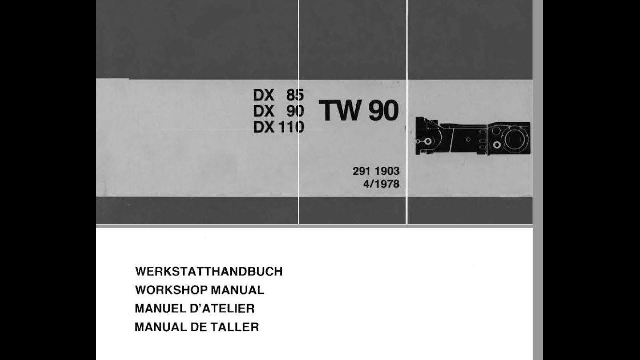 Deutz Fahr DX85 DX90 DX110 TW 90 Gearbox - Workshop Manual - YouTube