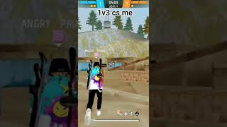 1 short video #freefire #1v3 #cs #meme