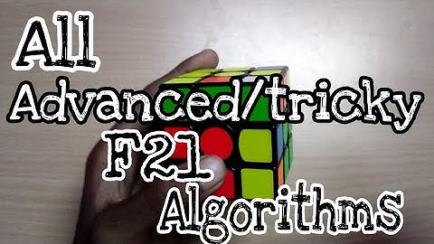 All advanced/tricky f2l algorithms!