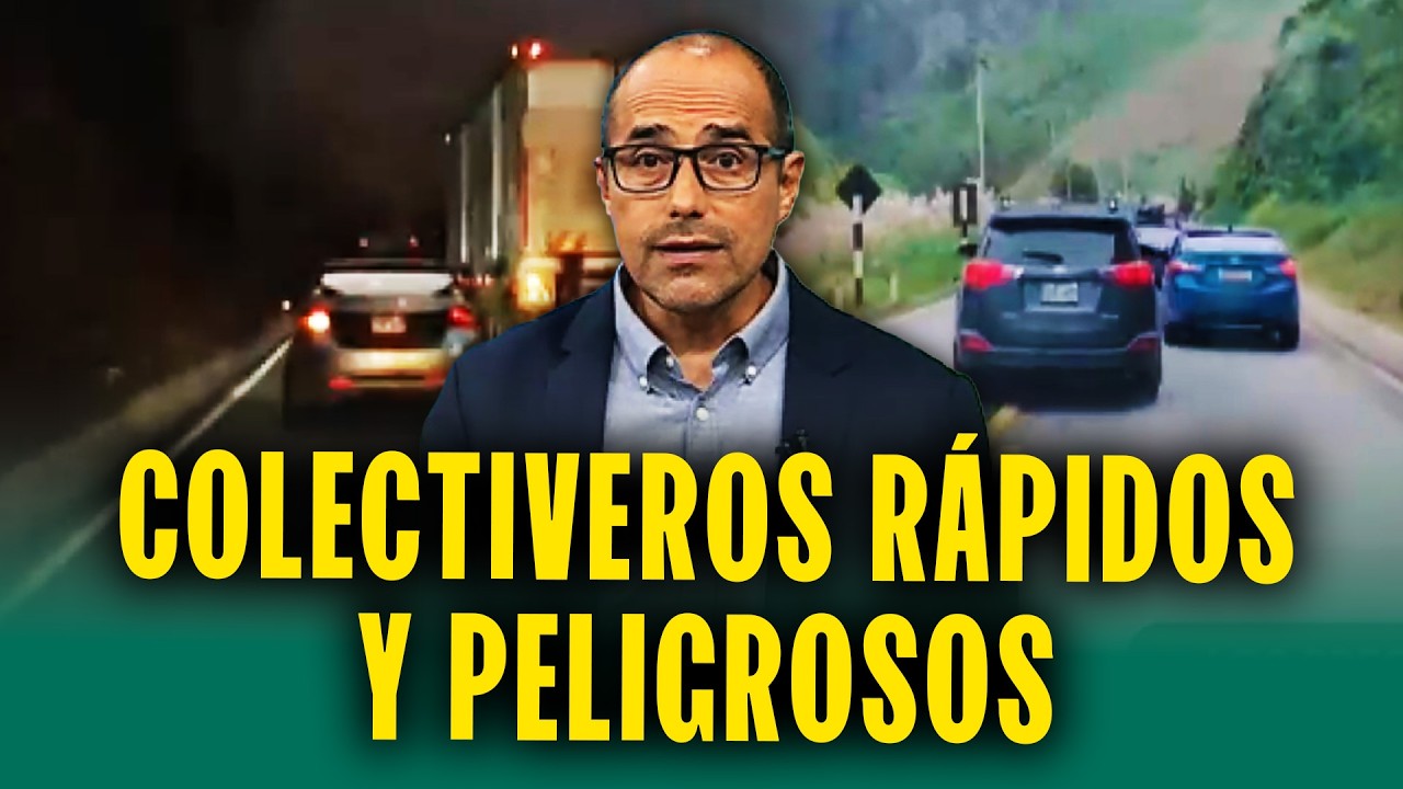 Peruanos arriesgan su vida viajando con colectiveros en plena carretera central