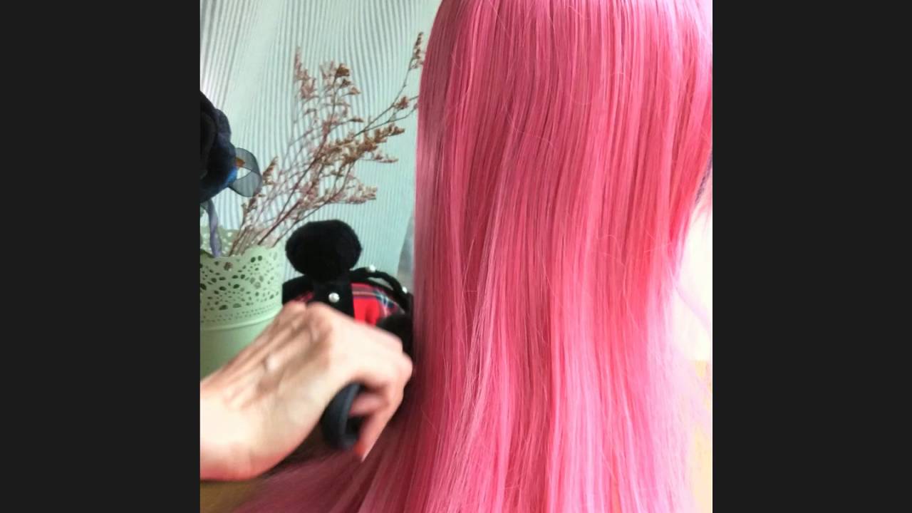 Review Wet BrushPro Pop Fold Detangling Brush on Wig (Video 2/2