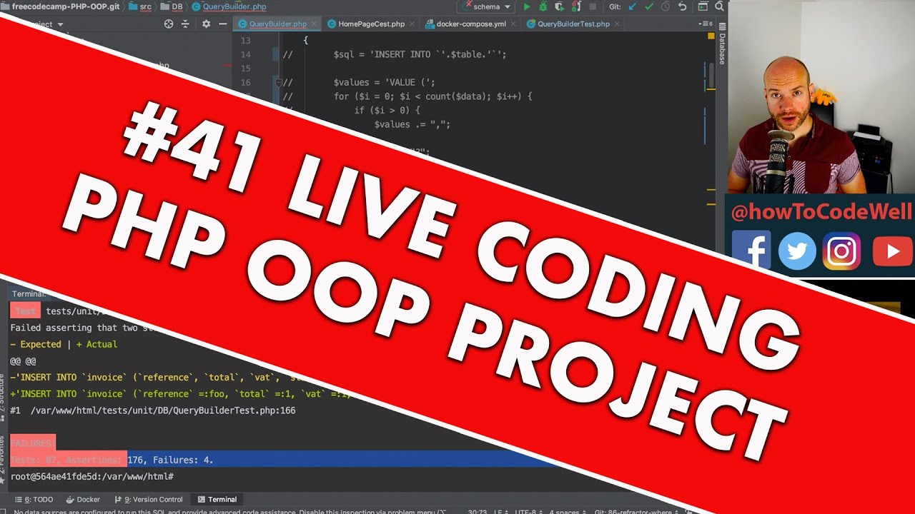 Live PHP Coding Stream #41 Making More Code Bugs - YouTube