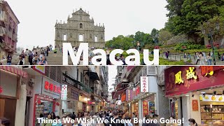 Macau in a day! We wish we knew before going! Walking Tour of the Cotai Strip, Senado Square & more!