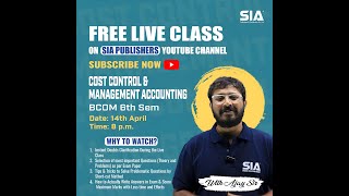Live Class on CCMA (B.com. 6th Sem.)