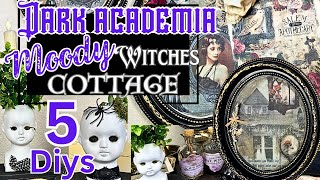 AMAZING Dark academia, moody & Goth~ The WITCHES COTTAGE dark Cottagecore  diy decor ‍♀☠