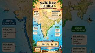 Coastal Plains of India #india#study#geography 🗺️🌏📗