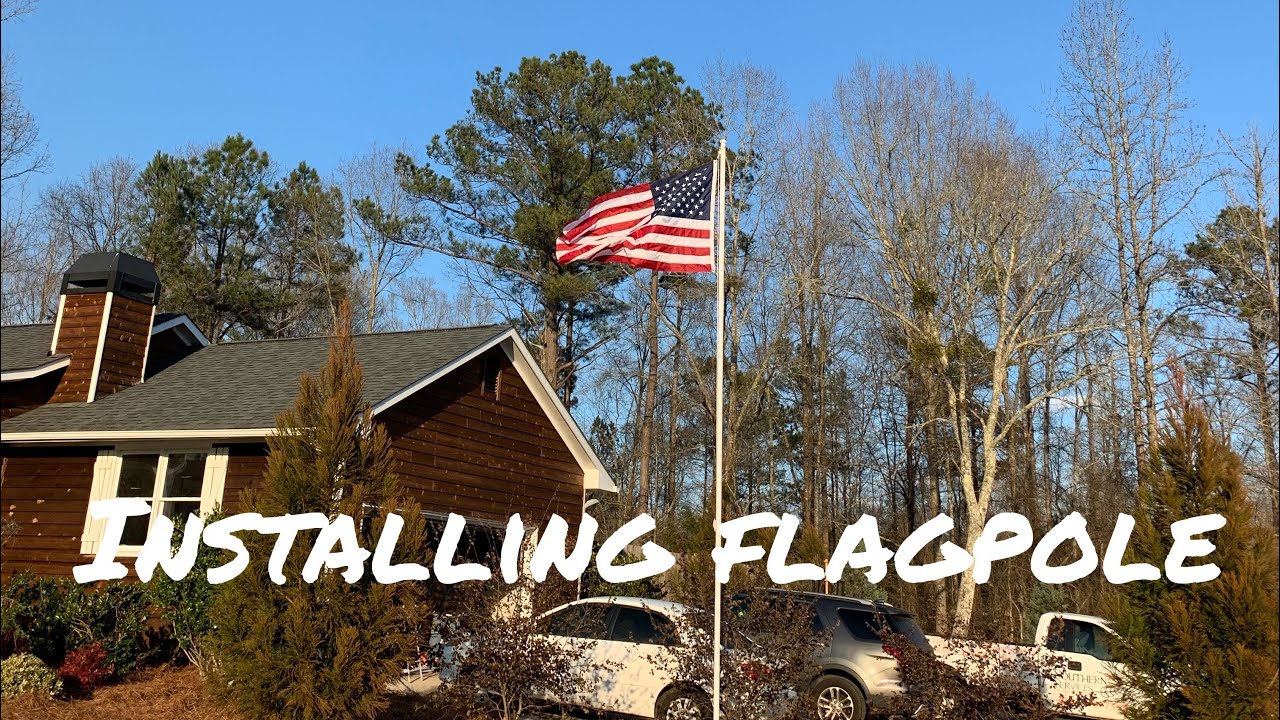 Installing a flagpole YouTube