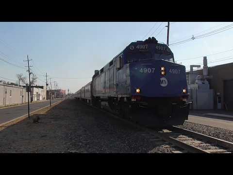 Two Pascack Valley Line Trains in Hackensack 3/26/26
