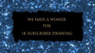 GIVEAWAY WINNER FOR 1K SUBSCRIBER