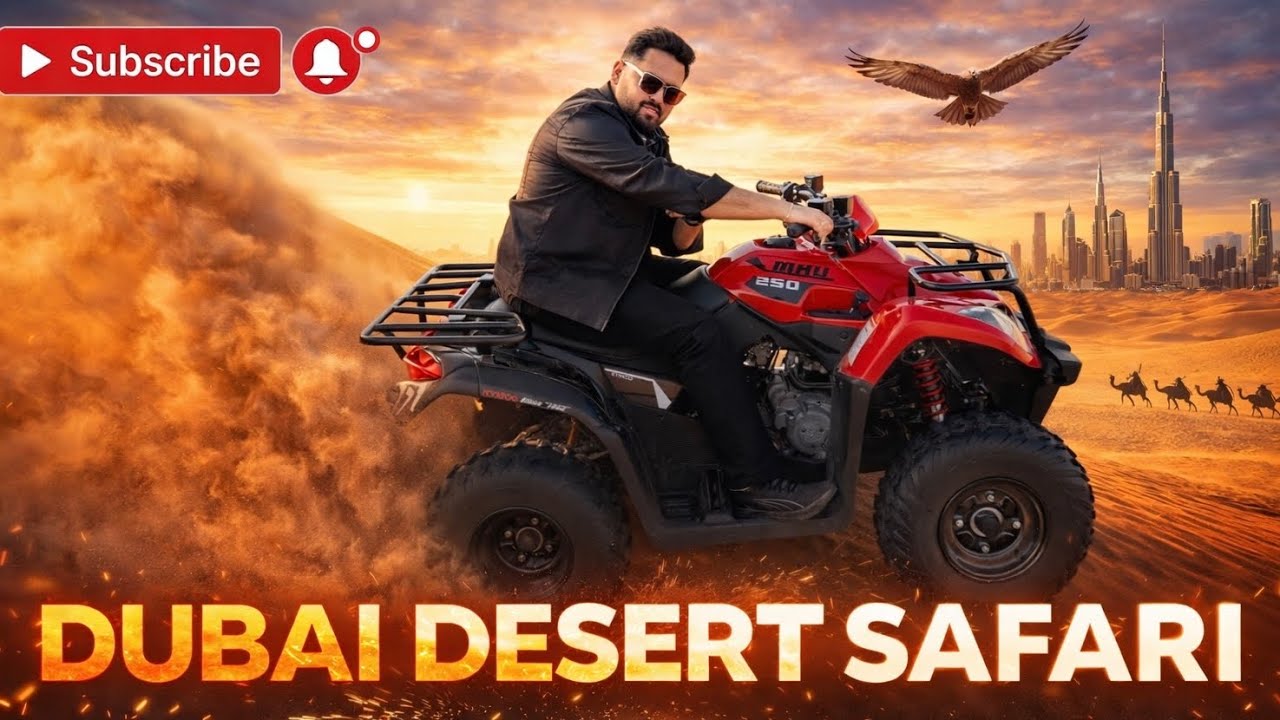 Dubai Desert Safari Vlog 🇦🇪 | ATV Ride, Dune Bashing & Camp Experience 😱🔥