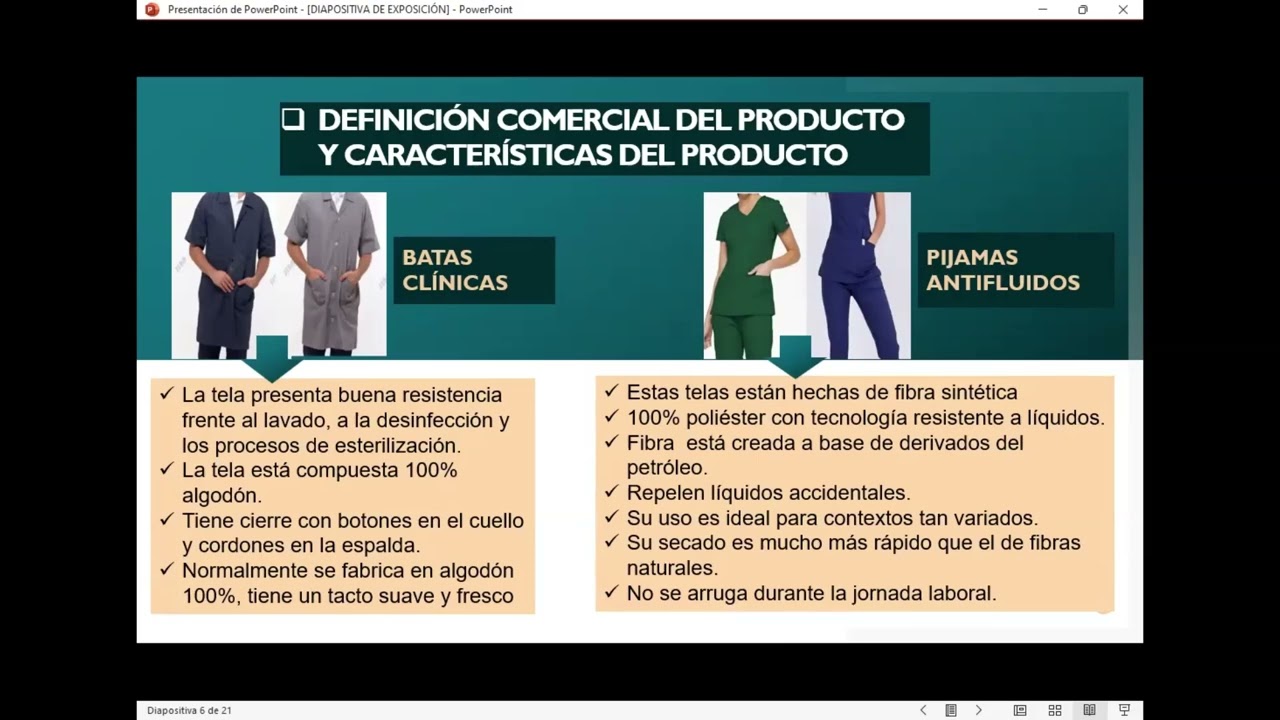 CONFECCIÓN Y COMERCIALIZACIÓN DE BATAS CLINICAS Y PIJAMAS ANTIFLUIDOS ‐ Hecho con Clipchamp