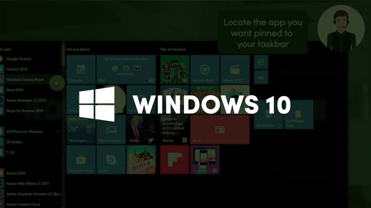 How To Add And Remove An App On The Taskbar Windows 10 YouTube