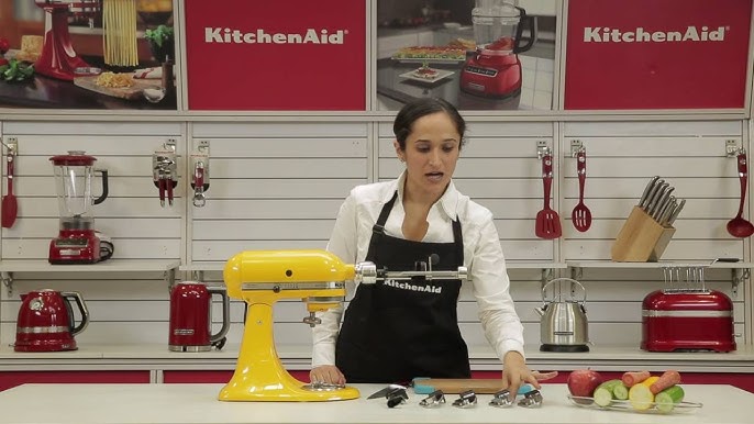 KitchenAid KSM2APCQ 7 Blade Spiralizer Plus with Peel, Core and Slice: Home  & Kitchen 