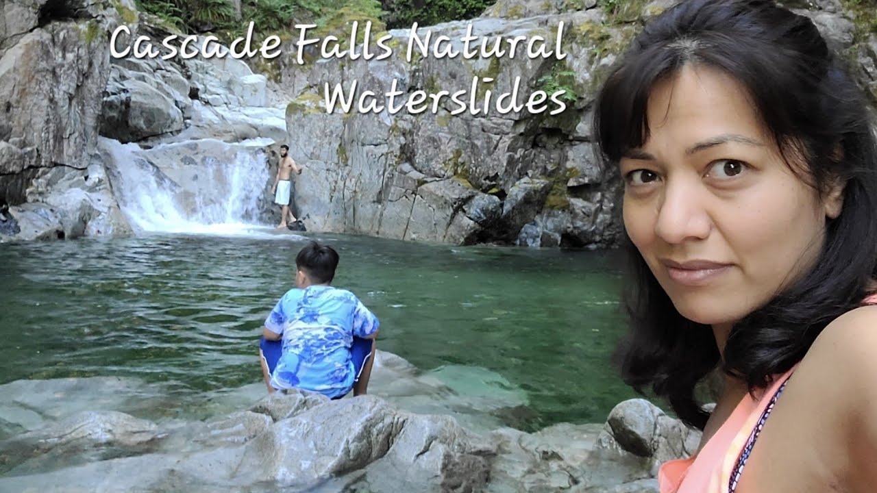 Cascade Falls Mission BC - Natural   water slides. Great mountain hiking adventures.