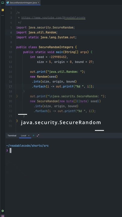 How to generate secure random numbers in java #coding #java # ...