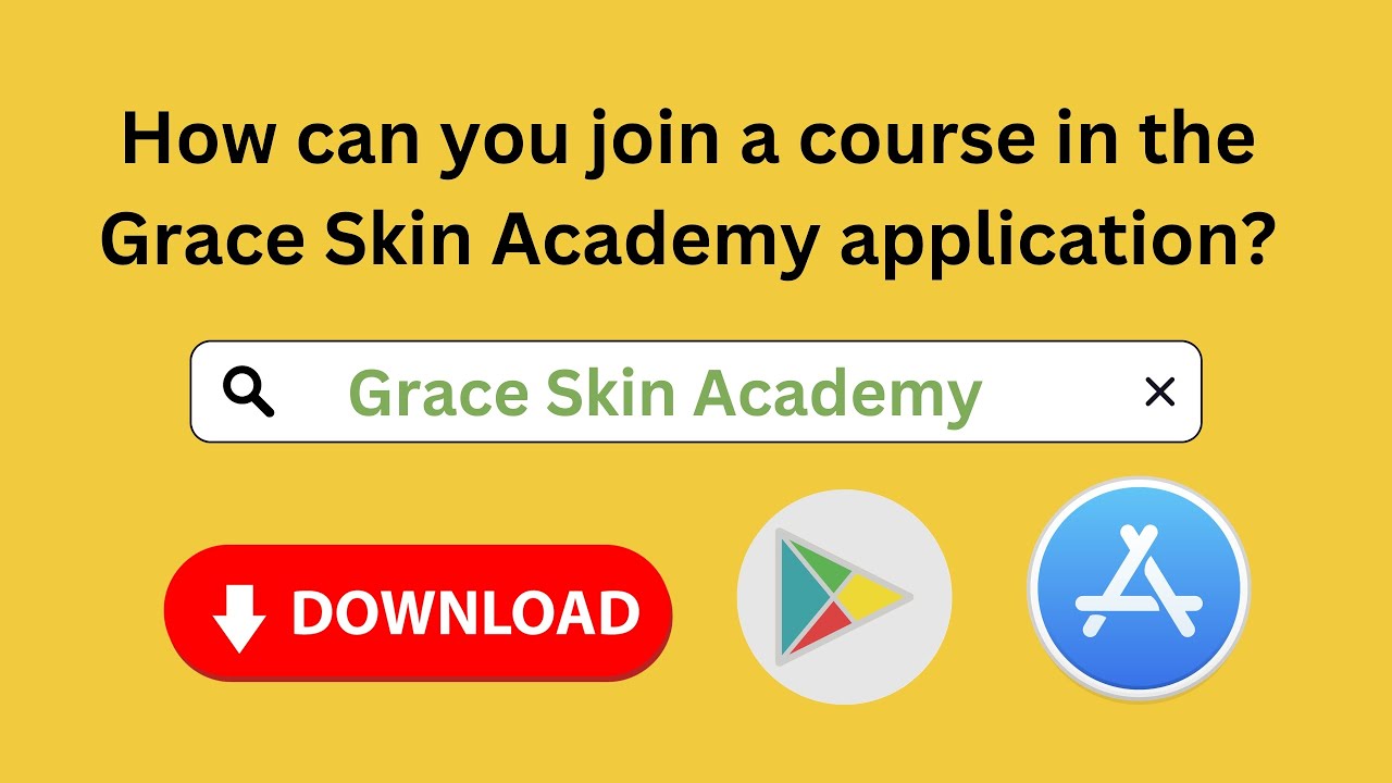 How can you join a course in the Grace Skin Academy application? - YouTube