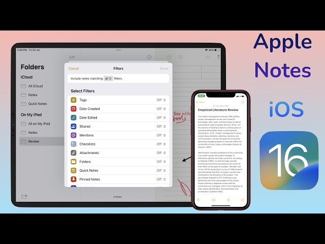 How to ACTUALLY Use Apple Notes (iOS 16) 