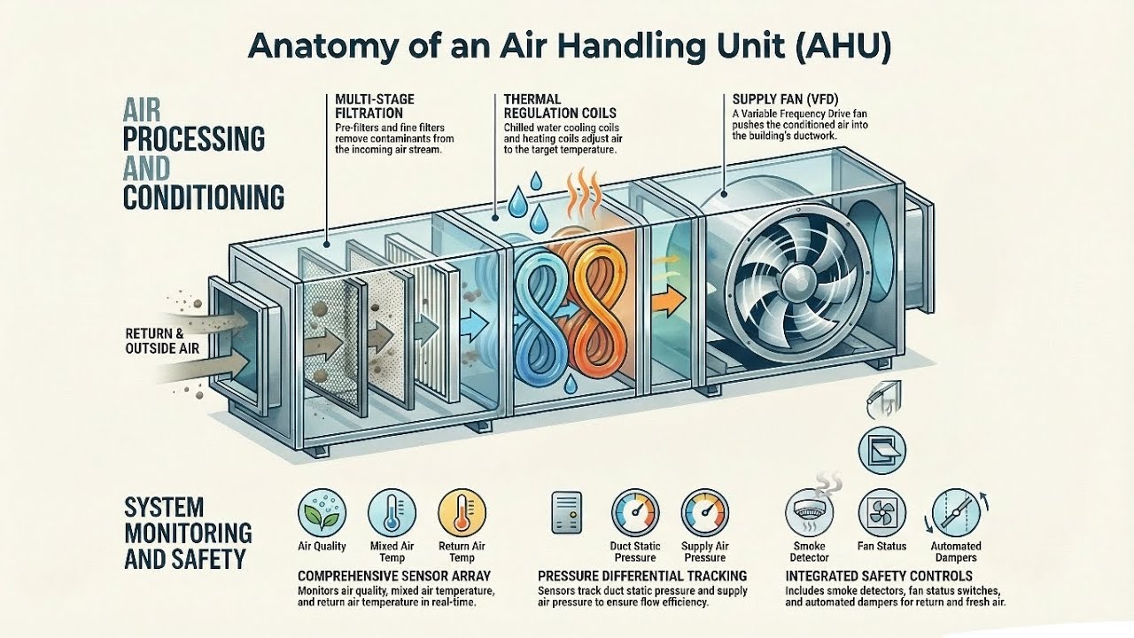 Air Handling Unit ( AHU ) System Part 1 | Training Video 