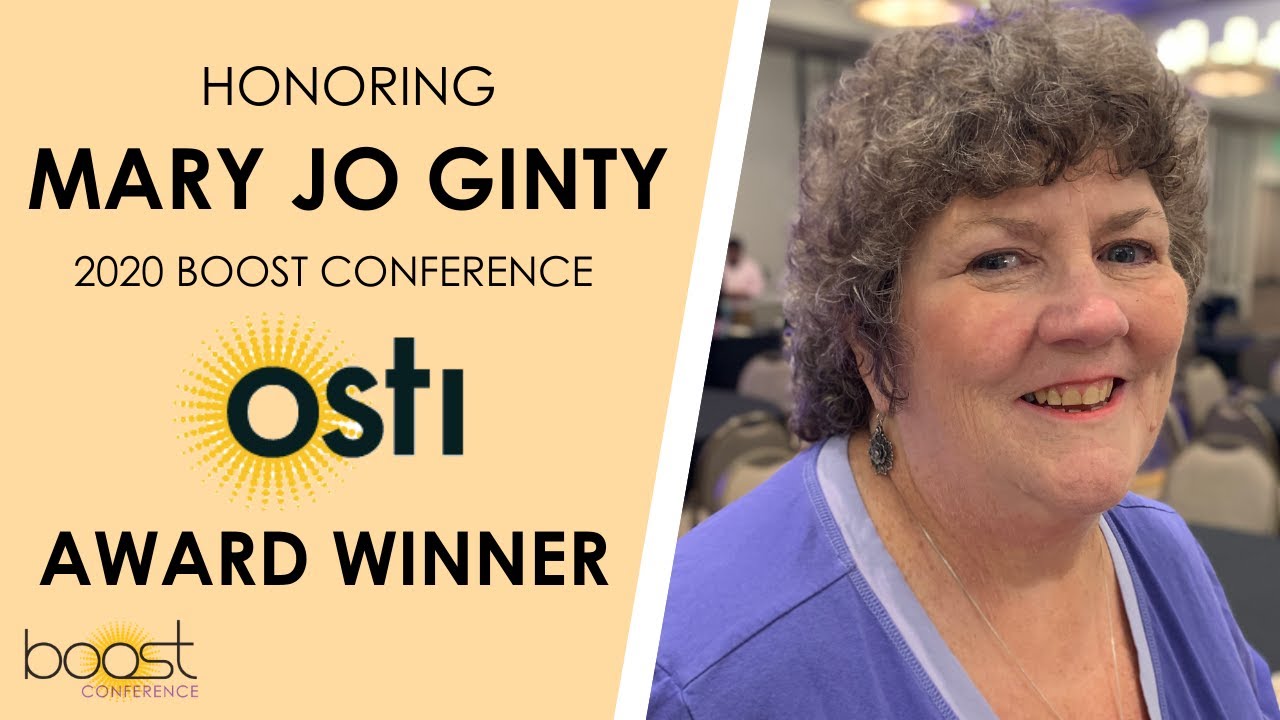 2021 BOOST Conference OSTI Award - Mary Jo Ginty Tribute