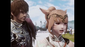 Checking out adventurer plates be like | FFXIV Animated